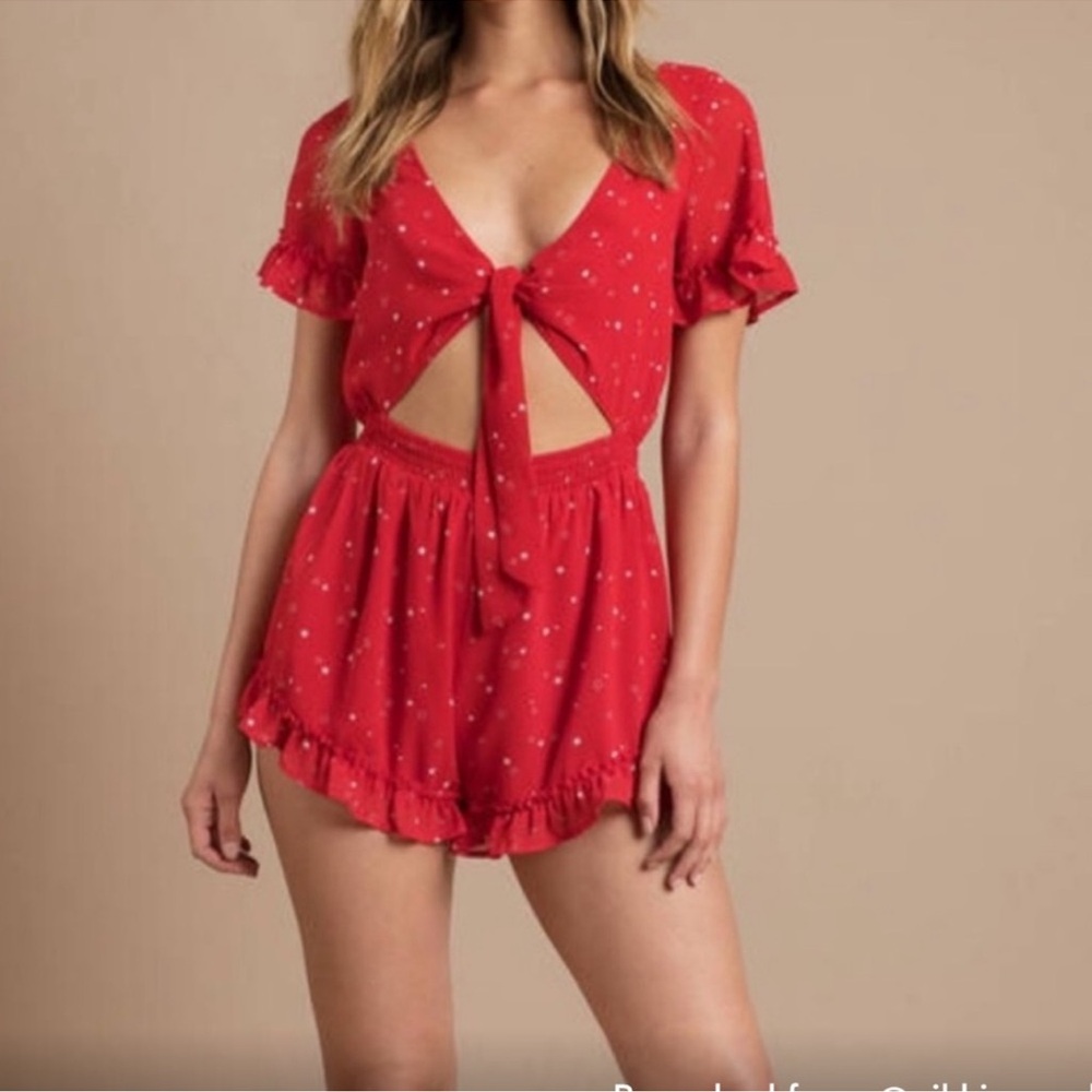 Tobi Star red romper size x-large - Picture 2 of 6